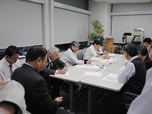 県企業局の対策会議への参加